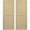 Ekena Millwork Americraft 6-Board Exterior Wood 2 Equal Panel Framed Board-n-Batten Shutters, ARW101BF621X51NTH, PR ARW101BF621X51NTH - alternate 1